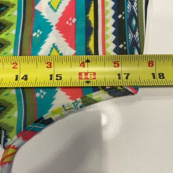 Tribal Print Tank, Medium, lined front - Picture 6 of 6